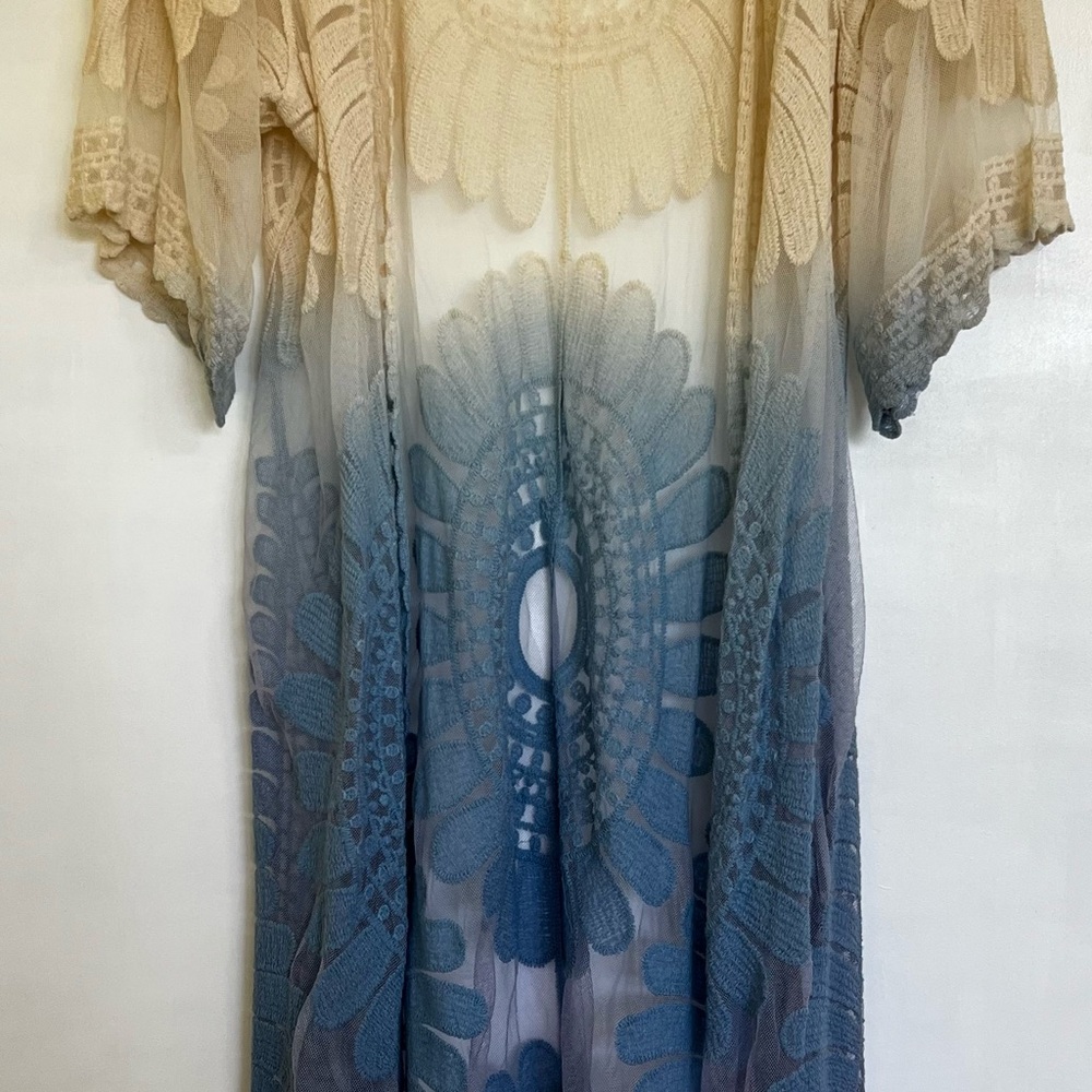 Bohemian Ombre Lace Kimono